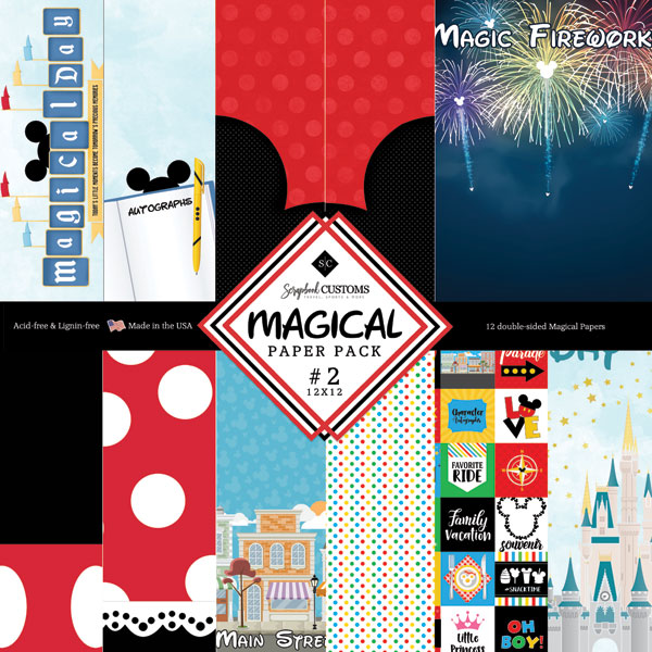 Magical Adventure 2: 6x4 Journaling Cards 12x12 Patterned Paper