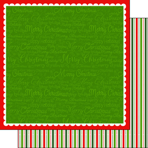 Whaline 12 Designs Christmas Pattern Paper Pack 24 Sheet Merry Christmas  Scrapbook Specialty Paper Double-Sided Collection Green Red Decorative  Craft