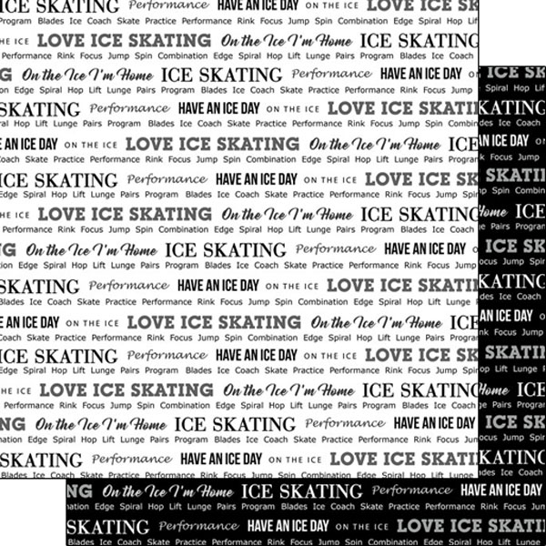 Scrapbook Customs  Theme Sports Ice Skating