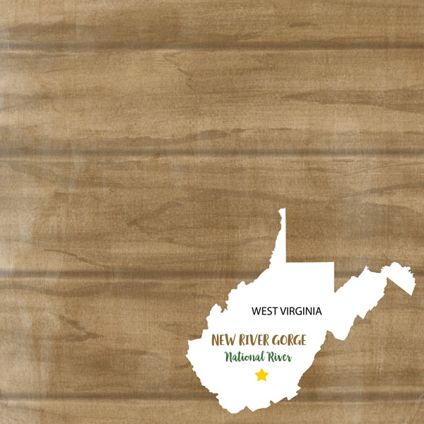 Scrapbook Customs West Virginia New River National River Paper