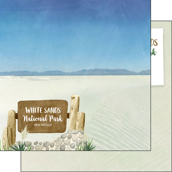 White Sands New Mexico Vintage Travel Decal – Vinyl Sticker, Luggage Label, USA Made