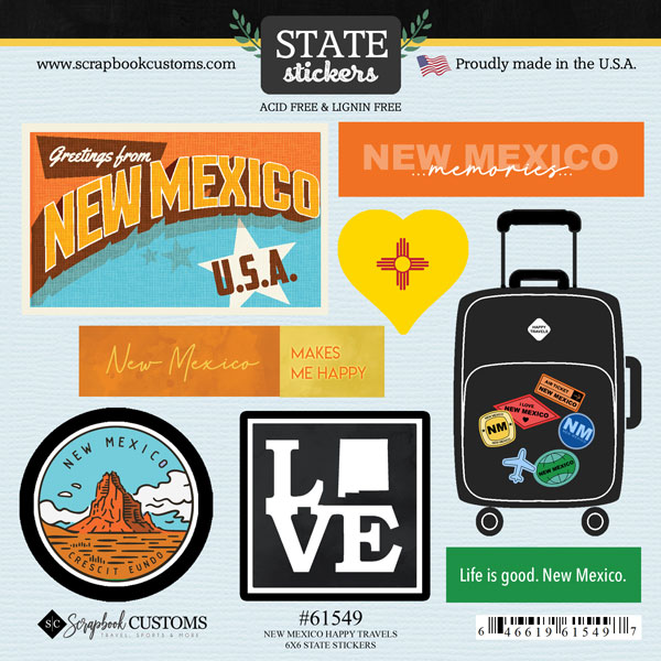 Scrapbook Customs  Mexico Sightseeing Sticker
